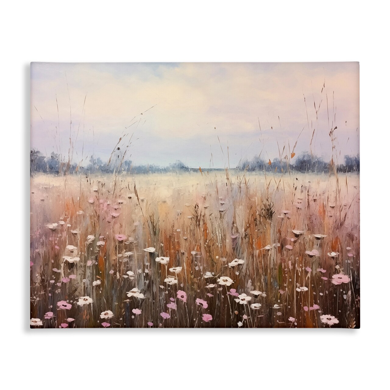 Stupell Industries Neutral Tone Wildflower Field Canvas Design by Arlington Prints